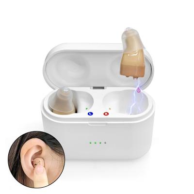 China Newest Wide-frequency Hearing Aids Super Mini Digital Sound Amplifier Micro Radio For Elder Best Invisible Hearing Device CG02 for sale