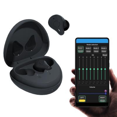 China Digital 16 Channels Adjustable Rechargeable Programmable APP Touch Control Hearing Aids Touch Control Sound Amplifier For Elderly Deafness for sale