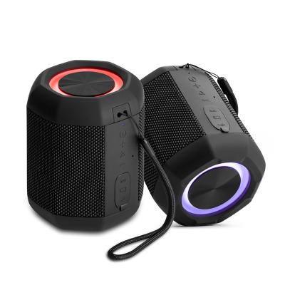 China DTS Kjimy J8 Rgb Speaker Nightlight Colorful Music Stereo Sound Dual Colorful Lights Mini Subwoofer Cycling Bedroom Gadgets for sale