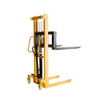 China Hotels High Quality 500 kg 1000 kg Less Effort Force Hydraulic Pump High Lift Manual Hand Stacker for sale