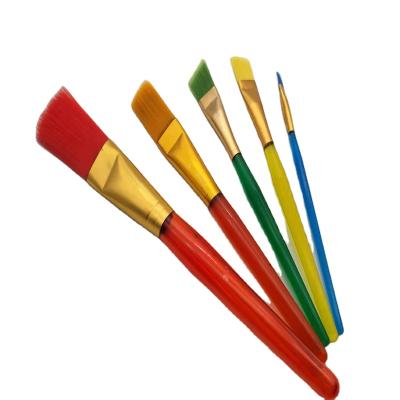 China Paint Art Supplies Stationery 10 Pieces / Set Of Nylon Paint Artist Brushes Professional Paint Brushes for sale