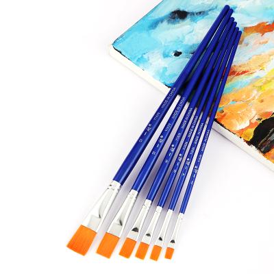 China Both High Quality Acrylic Professional Water Color Hair Colors Art Paint Nylon Brush Nylon Oil Paint Brush Set For 3 Colors for sale