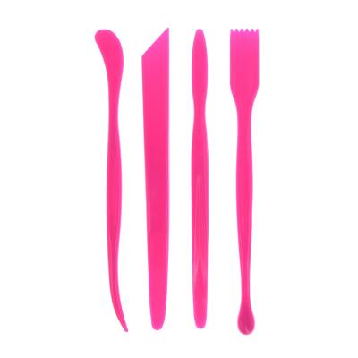 China Clay Tools 4pcs ABS Plastic DIY Clay Tools For Cakes Kids DIY Clay Sculpture Tools For Three Colors for sale