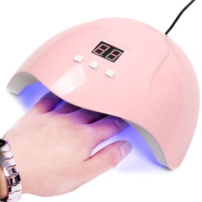 China 54W Plastic LED Nail Lamp Quick-Drying Smart Sensor UV Nail Dryer for sale