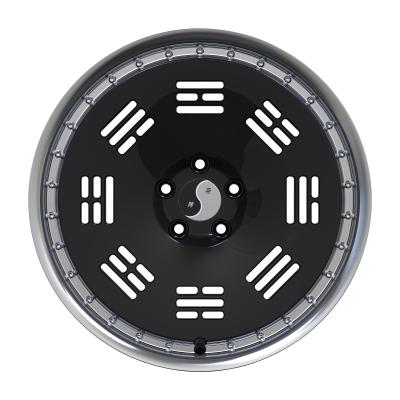 China ALLOY Eight Charts Style Black 5 Hole Wheel Rim 19 Inch Aluminum Alloy Wheel Rims For Sale for sale