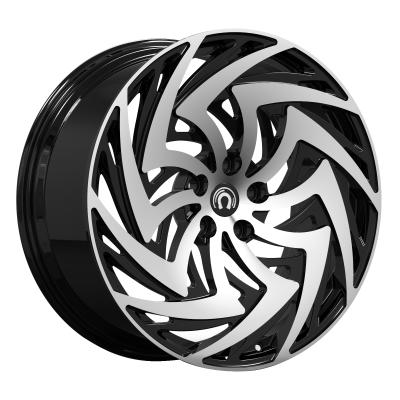 China ALLOY star style black blade forged car rim 18 inch 19 inch aluminum alloy wheel rims for sale