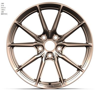 China High Quality Bronze Durable Custom Car Aluminum Alloy Sports Wheel Rims Forged 5*114.3 20 Inch For Sale for sale