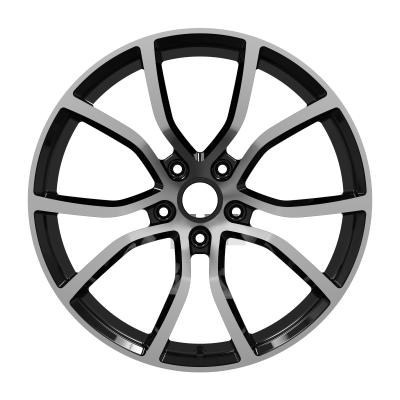 China ALLOY Manufacturers Direct Selling Hole 5 Black Spoke Car Forged Aluminum Alloy Wheel Rims for sale