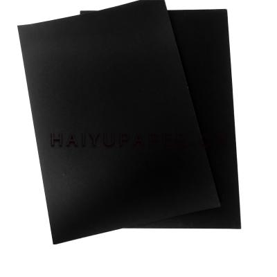 China Good B Selling Biodegradable Glitter Card Luxury Texture Black Paper Business Card for sale