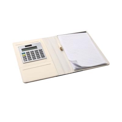 China Cheap General Purpose Desktop Calculator Mini 8 CPU Material Digits Dual Power Portable Notepad Calculator With Blank Notepad for sale