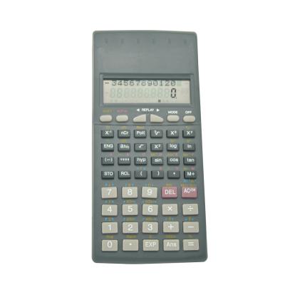 China Wholesale 10 Digit Scientific Line 2 Display Function Stationery Scientific Calculator With Cover for sale