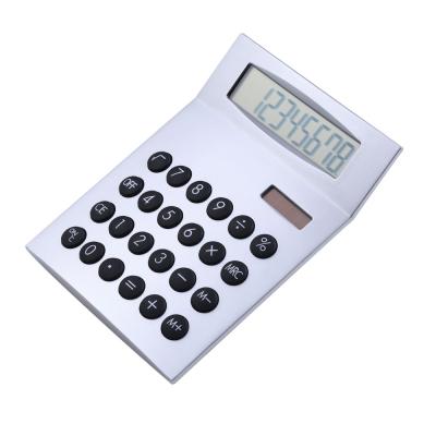 China Wholesale Desktop General Purpose Store Dual Function 8 Digit Large Screen Power Desktop Calculator Basic Electronic Price for sale