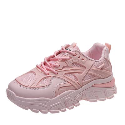 China 2022 fashion trend dad shoes women's spring and autumn mesh deep soled increased sports and leisure shoes for sale