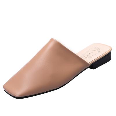 China Fashion trend half Baotou slippers are used outside 2022 spring and summer lazy women's slippers without heels for sale