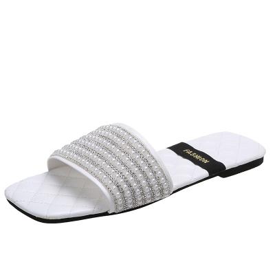 China Fashion Trend 2022 Fashion Cheap Outdoor Shoes Slipper Summer Sandals Ladies Flat Sandals for sale