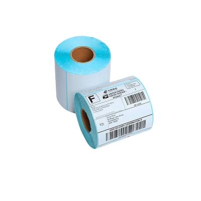 China Custom Waterproof Adhesive Paper Stickers Roll Direct Updraft 4x6 Labels Printer Barcode Labels Roll Shipping Labels 70x50 for sale