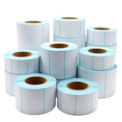 China 230 Sheets Heat Sensitive Roll Eco Barcode Sticker Waterproof Super Sticky Thermal Self Adhesive Paper Labels 40x30 75x60 75x130mm for sale