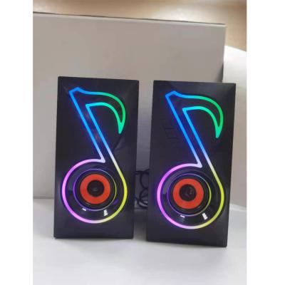 China Hot Sale Mini RGB USB Gaming Speakers New Arrival None Wired BT For Tiktok Speaker For Computer Tablet for sale