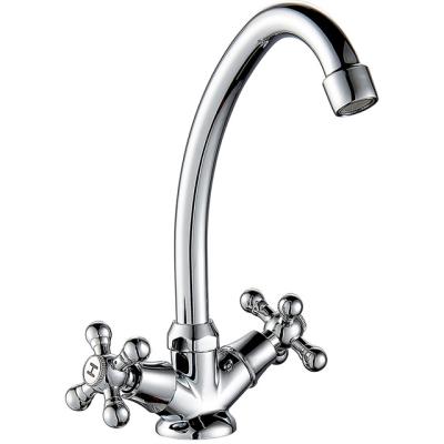 China Metered Bathroom Basin Mixer Water Zinc Double Handle Cold Hot Faucet (OZ5309-8) for sale