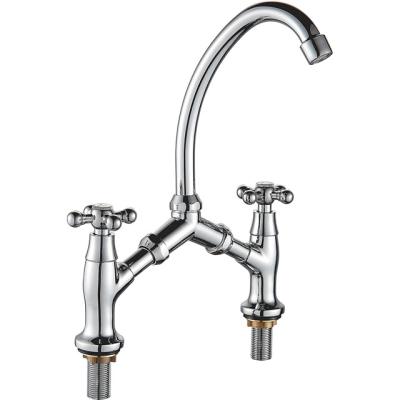 China Classic Style Cold-Hot Water Zinc Double Handle Metered Cheap Basin Mixer Taps (OZ5309-11) for sale