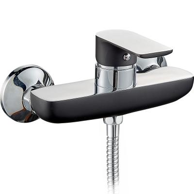 China Modern High Quality Hot Selling Boou Modern High Quality Hot Selling Single Lever Wall Mounted Bathroom Tub Shower Mixer Brass Faucet (OB8251CPB/CPW-4) for sale