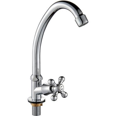 China Cheap Sense Faucets (OZ5309-10) Kitchen Mixer Deck Mounted Single Kitchen Faucet Zinc Handle Cold Hot Water Mixer for sale