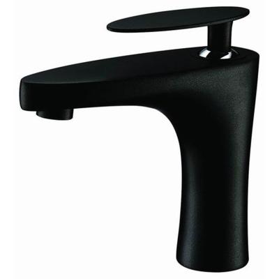 China Modern Sanitary Ware Faucets Ware Black Bathroom Basin Mixer Tap Brass Metered Faucet For Hot And Cold Water for sale