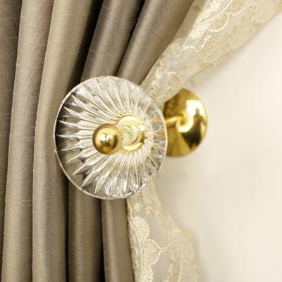 China Stocked Brass Curtain Tieback Curtain Holder In Creative Crystal Holder Accessories for sale