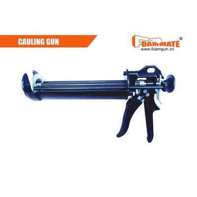 China Heavy Duty Double Cartridge Caulking Gun Coaxial Component Dual Tube Gun 380ML for sale