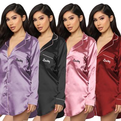 China Breathable Embroidered Nightgown Pajama Dressb Pajama Robe For Women for sale