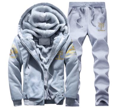 China Anti-Wrinkle Coldker Mens Winter Suits Tracksuits Warm Casual Men's Two-Piece Outfits Clothes Shaping Sets for sale