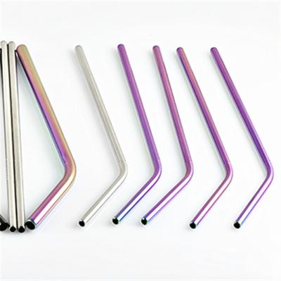 China Food Grade Sanitary Reusable Pipe Fittings Metal Tube Stainless Steel Drinking Straws Wholesale Round for sale