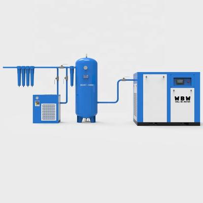 China OIL-LESS 11kw 15kw 18.5kw Screw Air Compressor Low Noise Low Noise Energy Saving Screw Compressor for sale