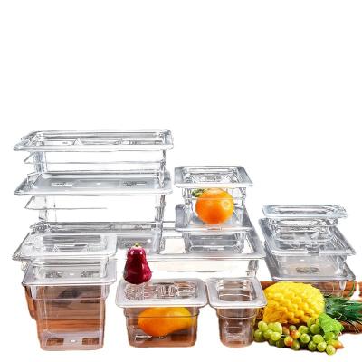 China Wholesale Plastic Restaruant PC Food Storage Container Gastronorm Containers GN Casserole for sale