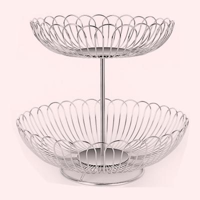 China Nordic sustainable storage OEM 304 stainless steel fruit and vegetable basket fruit basket for sale