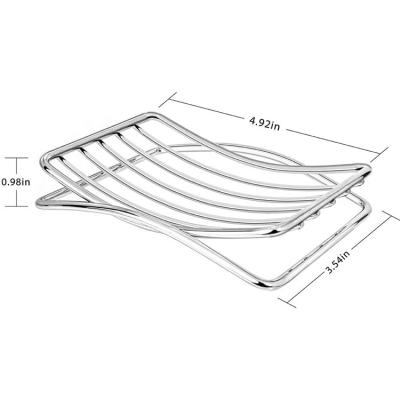 China Lanejoy Custom Made Wire Soap Dish Rack Square Eco Kitchen Storage Rack Soap Dishes Drain for sale