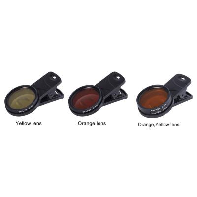 China Optics+ABS Coating Coral Macro Lens Phone Kit Universal Cut Aquarium Mobile Lens Camera Yellow-Orange Filters for sale