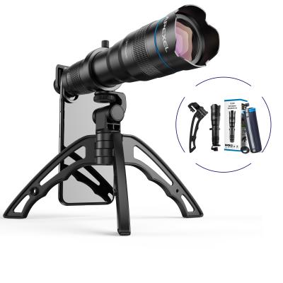 China Multi-coating Optics+Aluminum Alloy Apexel High Power Telescope Lens 4k HD 36x Zoom Camera Lens Movable Monocular Optical Telephoto Lens Pro for sale