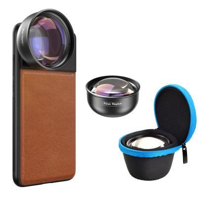 China New Arrival Aluminum+Glass+ABS Plast Optics APEXEL pro 85mm 3X HD Mobile Phone Camera Portrait Lens Optical Professional Telephoto Lens for sale