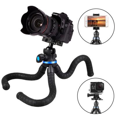 China Portable Flexible Lightweight Mini Selfie Stick Tripod With Phone Holder Camera Phone Tripod for sale