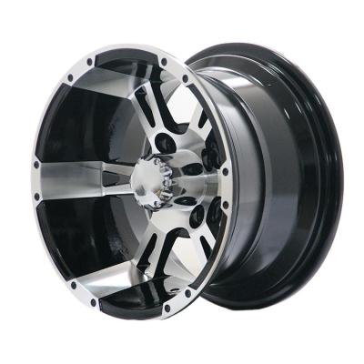 China Aluminum alloy factory 12 inch -25 deep rim golf 12x7 PCD 4X101.6 alloy mag plate concave wheels for sale