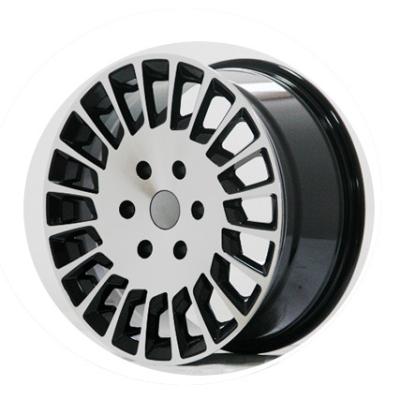 China 17 Inch Alloy ECE Aluminum Rim Machine Face Black 4 5 Hole PCD 6x139.7 100 112 114.3 Passenger Car Wheels for sale