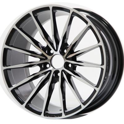 China Aftermarket Aluminum Alloy Wheels 19 Inch Matte Black 5 Holes 5x112 120 Deep Plate Aluminum Rim 5 for sale