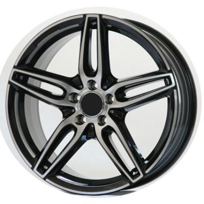 China Aluminum Alloy Car Rims 17 18 19 Inch For Benz Material Black 5 Holes 5x112 Alloy Wheels Custom Rims for sale