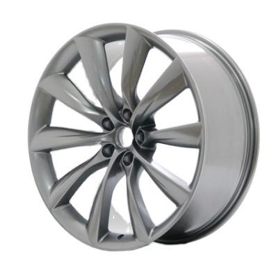 China Aluminum Alloy 20 22 Inch For Tesla Rims Black 5 Holes PCD 5x120 114.3 Passenger Alloy Car Wheels for sale