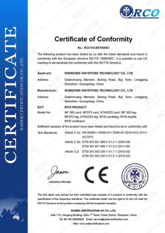 CE - Shenzhen Xinyetong Technology Development Co., Ltd.