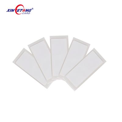 China Flexible White Printable MINI TAG Monza R6 Anti-metal PET RFID UHF Label/Tag/Sticker for sale