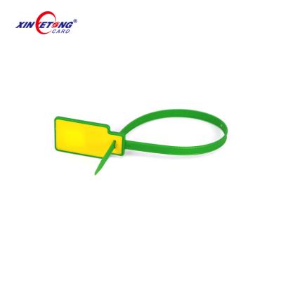 China Colorful ABS Disposable Cable Ties Wire Zip Ties Cable Mark Tags Nylon Power Marking nfc cable tie rfid seal plastic tag for sale