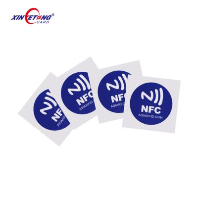 China Customized 13.56mhz Logo Waterproof / Waterproof Passive NFC Sticker For iPhone for sale