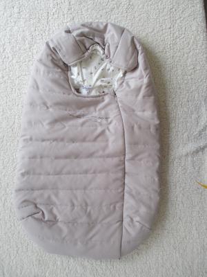 China Jersey cepillado carbono que alinea blanco rellenado bebé del saco de dormir en venta